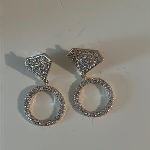 Bauble Bar Bride Diamond Ring Earrings